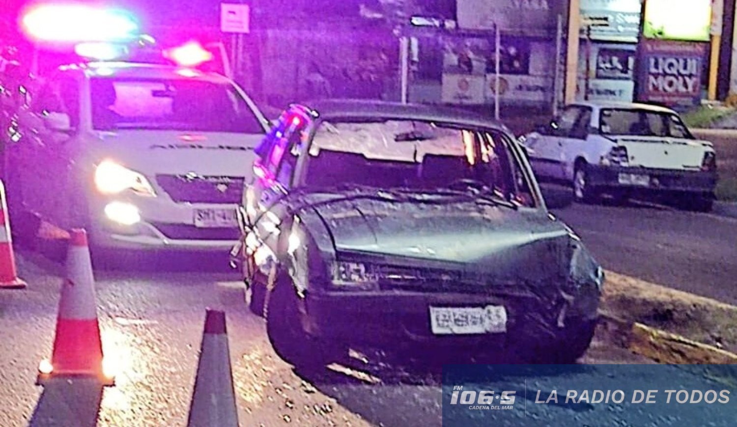 Conductor Perdi El Dominio De Su Autom Vil Y Termin Chocando Cadena