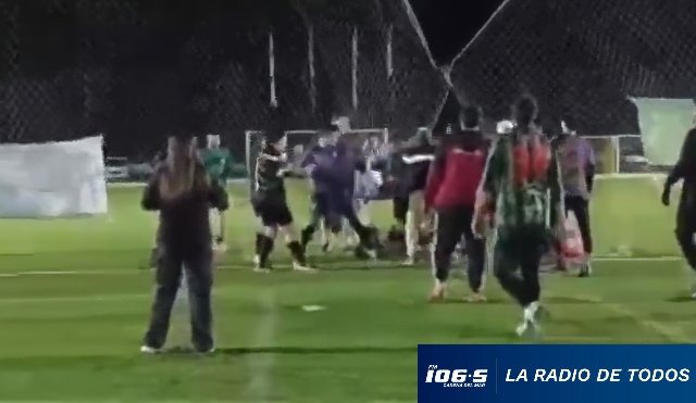 Solanas fútbol batalla campal
