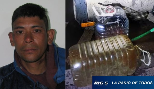 Hombre robo combustible 