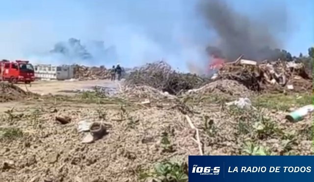 Basural fuego la bota