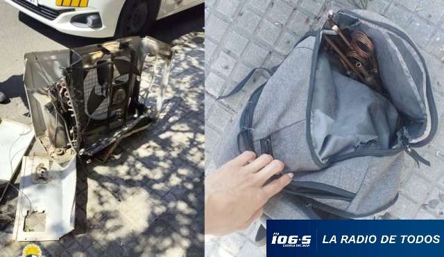 aire acondicionado robado