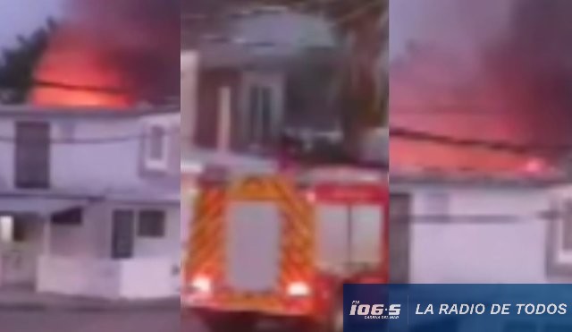 Incendio barrio San Martín 