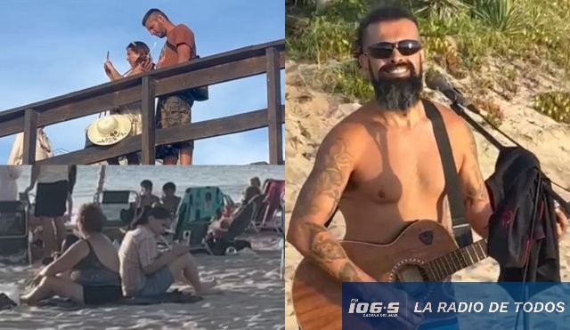 Cantante callejero playa mansa