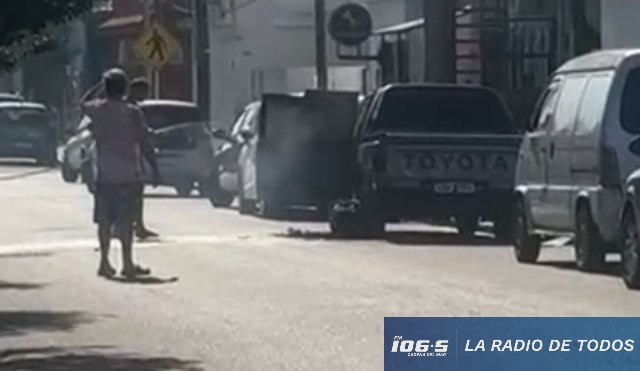 Incendio Maldonado centro camioneta 