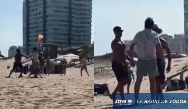 Discuten por sillas y sombrillas en la playa 