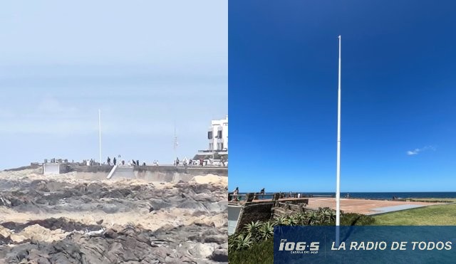 Punta Salinas bandera uruguaya 