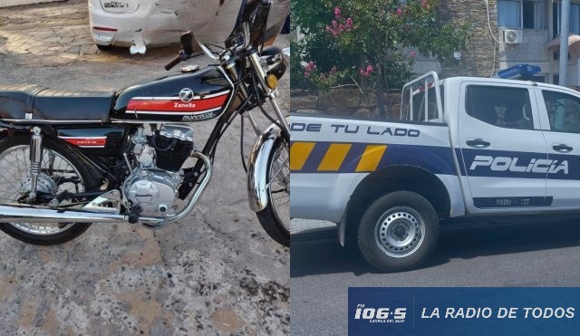 Robo moto playa mansa 