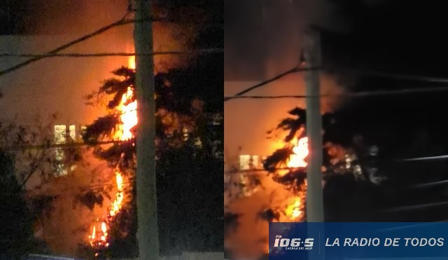 Incendio zona Cure Maldonado 