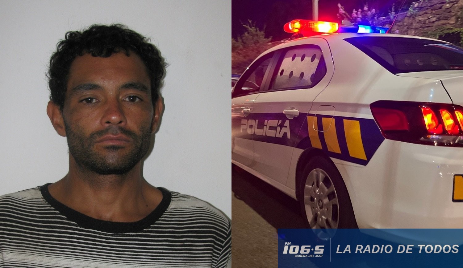 Patrulla y delincuente reincidente