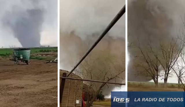 Tornado (Argentina): importantes daños y alerta naranja en seis provincias.