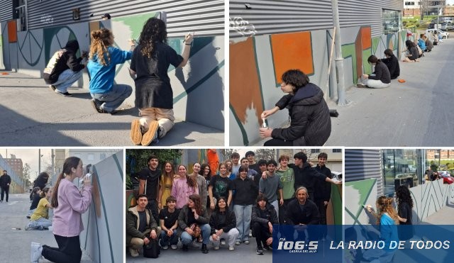 "Mes de la Juventud" (Maldonado): estudiantes del Liceo Departamental realizaron intervención artística.