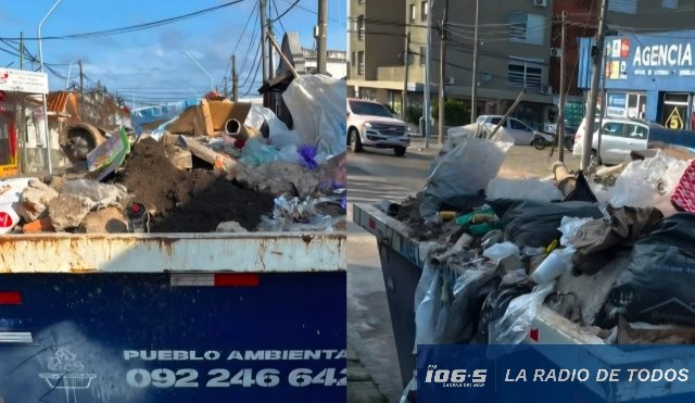 Volqueta para Escombros (Maldonado): reclaman a empresa el retiro 