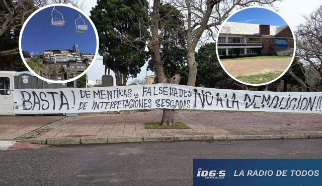 Día clave (Piriápolis): vecinos se movilizan en el Municipio contra la demolición del parador de Playa Hermosa y la quita de las aerosillas.