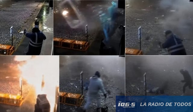 Explosión de Cajero Automático: quedó registrada en imágenes y operativo policial culminó con tres detenidos.