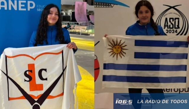 Antonia Chocho (natación): reconocieron a la joven carolina por su actuación en los Juegos Sudamericanos Escolares.