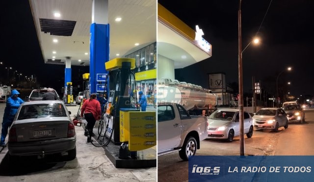 Combustibles (Maldonado): paro amenaza faltantes mañana martes 11. Ya hay filas en diversas estaciones.