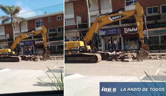 Punta del Este (Avenida Gorlero): iniciaron los trabajos de ensanche.