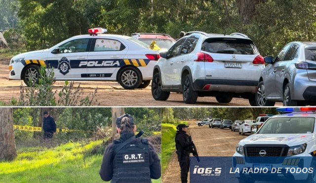 Maldonado: Policía despliega intenso operativo tras el hallazgo de dos cuerpos en zona de Parque Burnett.
