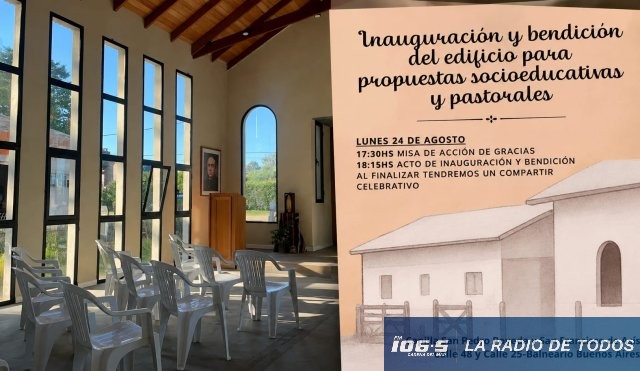Balneario Buenos Aires: Capilla San Pedro Poveda y San Francisco de Asís inaugura espacio socioeducativo y pastoral.