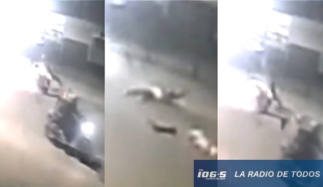 Militar a Contramano (Canelones): mujer murió. Tres menores de INAU viajaban en auto que impactó contra la moto.