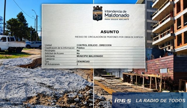 Edificio Volta II (Maldonado): autoridades inspeccionaron el obrador y podrían detener la construcción. 